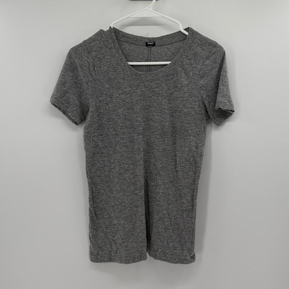 Monrow Classic Crewneck Casual Minimalist Basic - Gray - XS